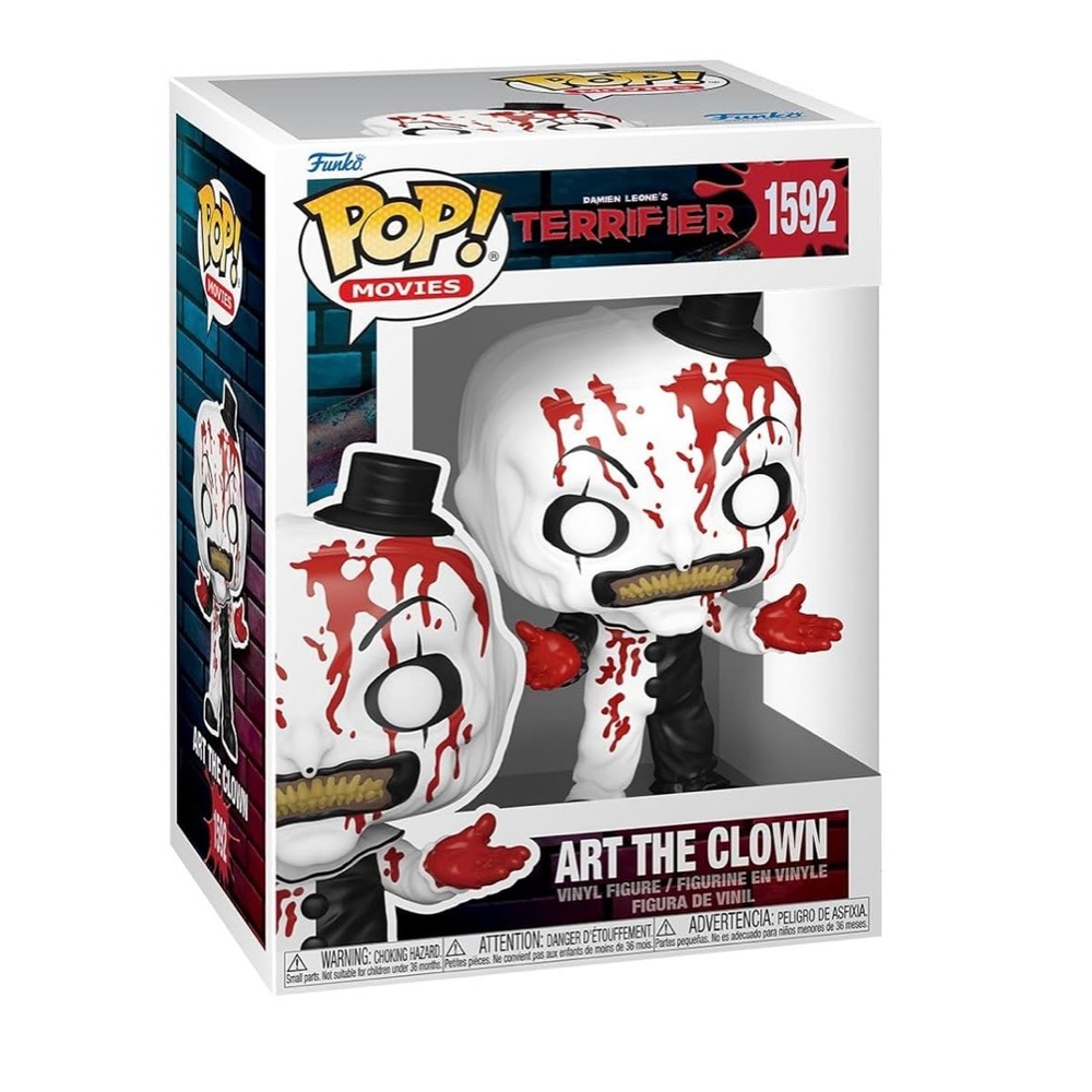 Funko Terrifier Art the Clown Figure with Red and Black Accents